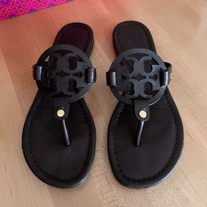 Tory Burch Coconut Brown Miller Sandals Size 6
